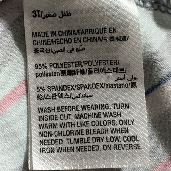 Epic Threads Dress Baby Girls 3T Kids Gray Purple Fit and Flare Striped Casual - Picture 9 of 9